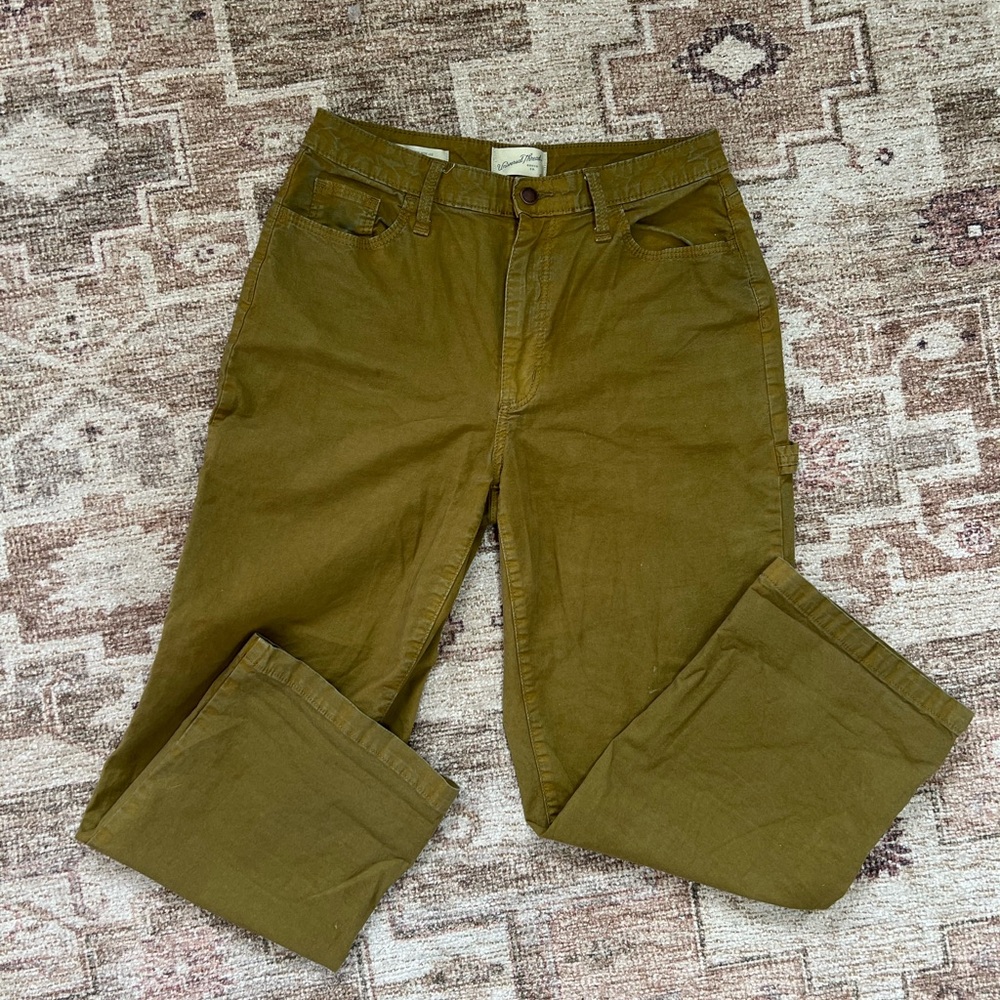 Women’s Olive Cargo Wide Pant